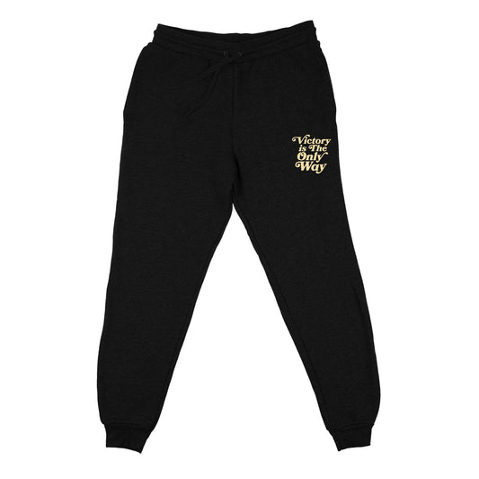 Victory Is The Only Way "Black/Cream" Joggers